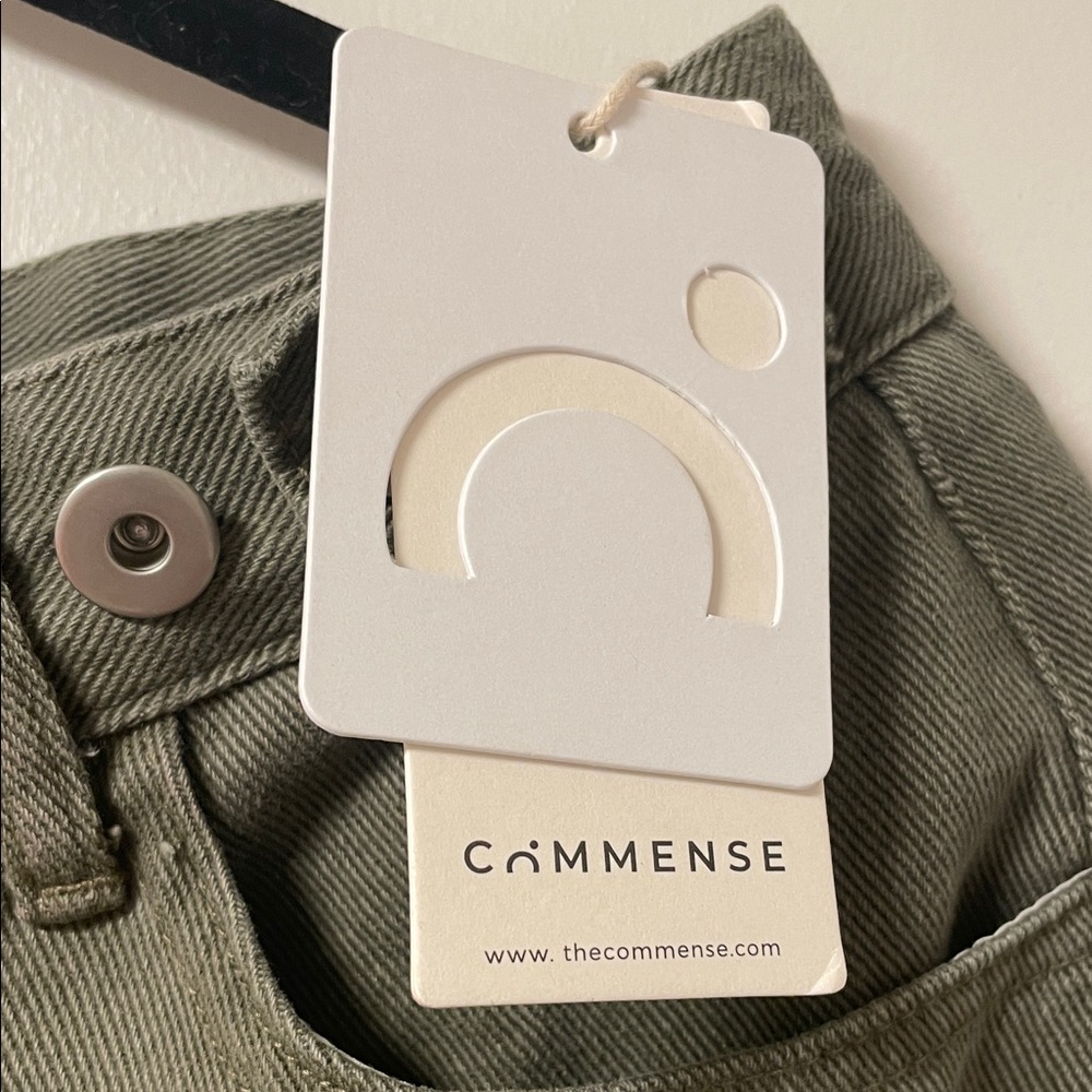 Commense Women's Olive Flare Jeans size L - Picture 2 of 3